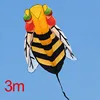 Outdoor Fun Sports For Adults   3m/4m  Single Line Power  Software Animal Hornet  Bee Kite  With  Handle And Line Good Flying 4