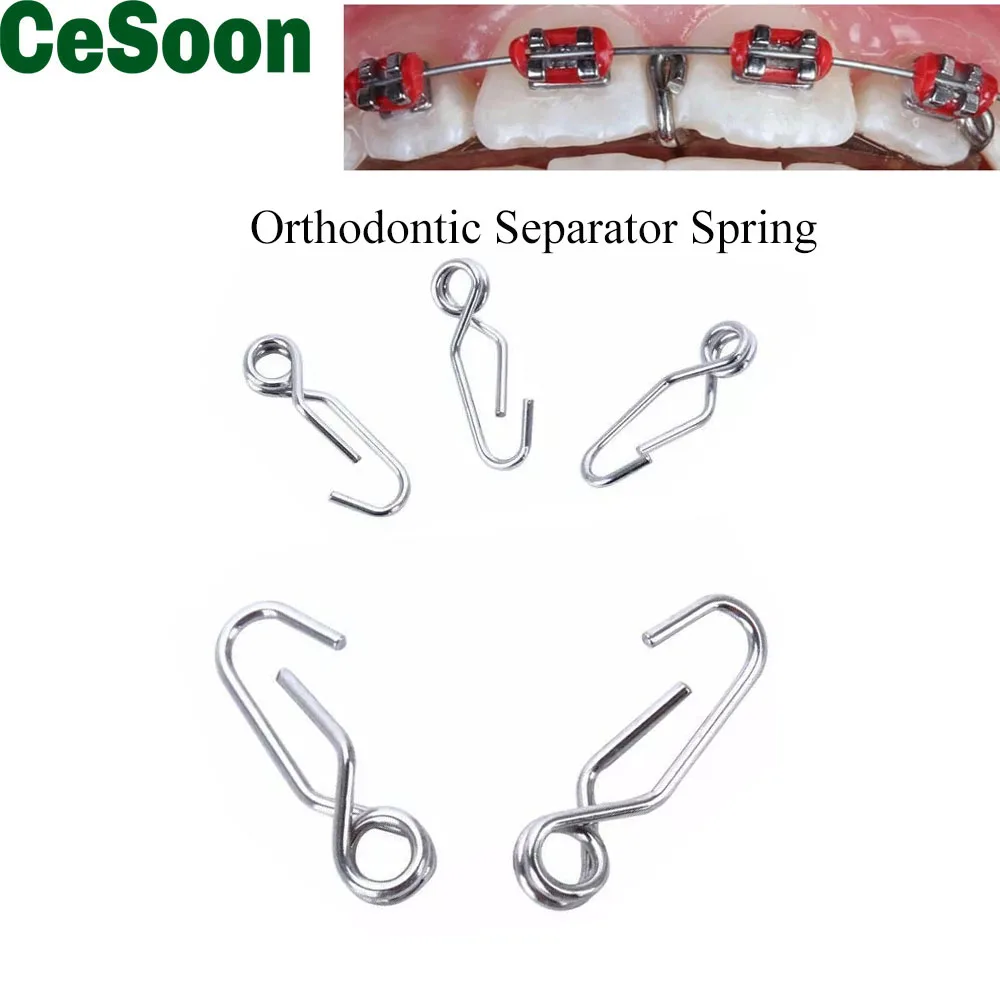 10pcs/bag Dental Orthodontic Brace Separating Spring Selflocking Teeth
