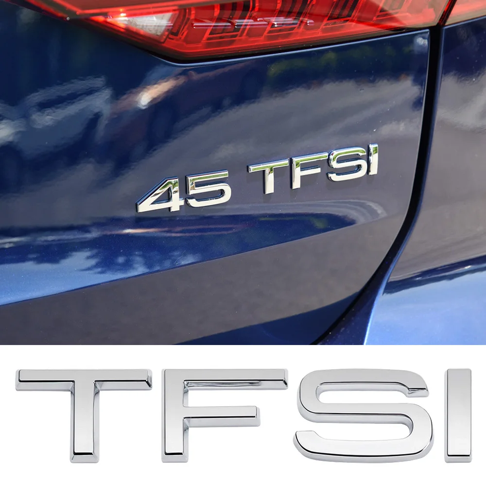 Металлический 3d-значок для багажника автомобиля наклейка с буквами TFSI A3 A6 A6L A8L и