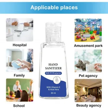

30ML/Bottle Portable Hand Sanitizer High-efficiency Disinfection Washing-Free quick-drying Dvanced Hand Sanitizer Soothing Gel