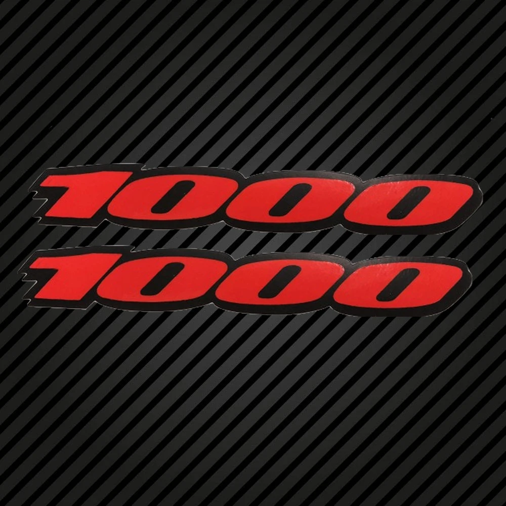GSXR 1000 1 пара наклеек для Suzuki GSXR 600 GSXR 750 GSXR 1000 Логотип Красный значок трек велосипед мотоцикл обтекатель наклейка на багажник значок для CBR 1000 - Цвет: GSXR 1000