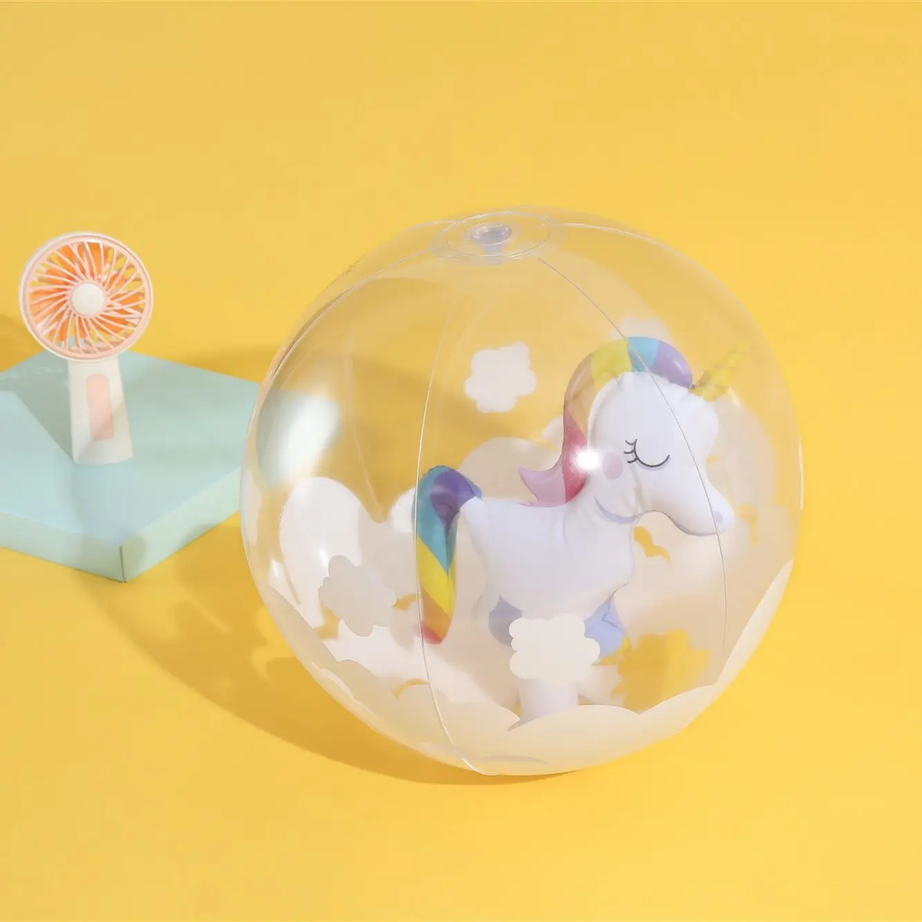 INS Online Celebrity qiu zhong qiu Inflatable Unicorn Flamingo Beach Ball Watermelon Orange Toy Ball