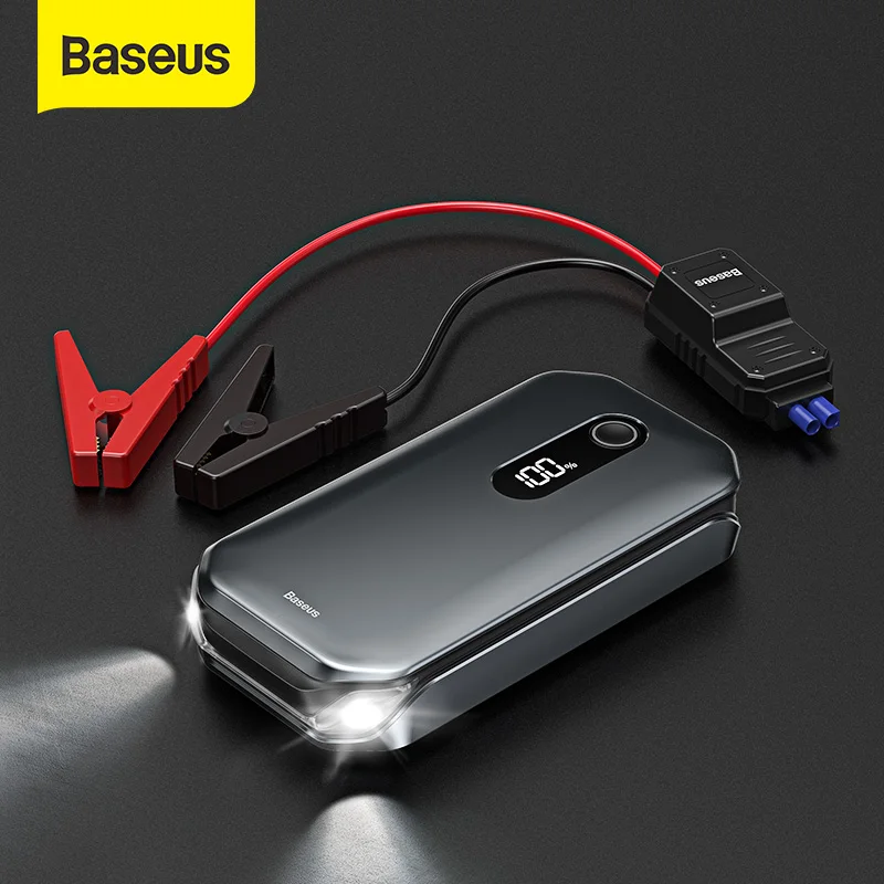 Baseus 1000A Car Jump Starter Power Bank 12000mAh Portable Battery Station For 3.5L/6L Car Emergency Booster Starting Device|Jump Starter|   - AliExpress - Апрельский топ товаров с Али