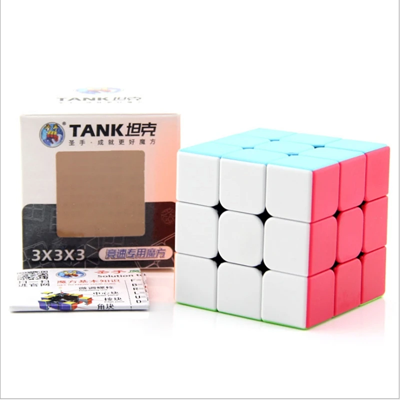 ShengShou Tank 3x3 Pyramid Speed Cube Pyramid Cube Stickerless Puzzle
