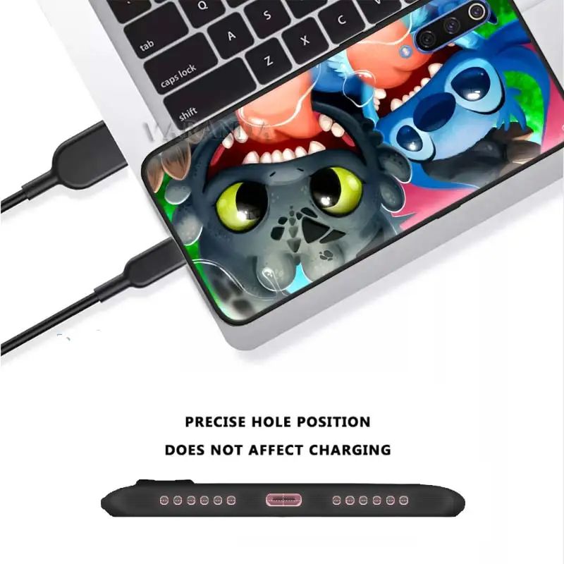 Милые чехлы с рисунком стежка для Xiaomi Mi 9 Pro 5G A3 CC9 CC9E 9T A1 A2 8 Lite Play 5X 6X Poco F1 черный силиконовый мягкий чехол