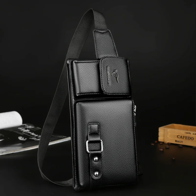 

2019 New Style Men Wallet Men's Multi-functional Large Capacity Practical Leisure Bag Purse Chest Pack Outdoor Sports Fashion
