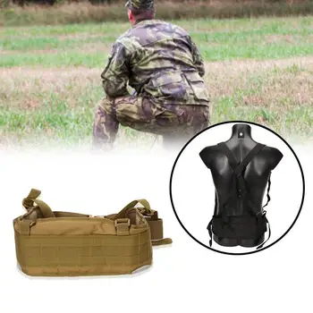 

Outdoor Military Fan Tactical Waist Seal Multifunctional H-shaped Outer Seal Loaded Adjustable Waist Strap Belt Nylon J3J0