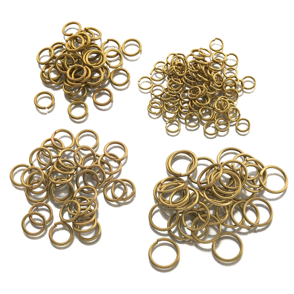Pure Raw Brass 4 5 6 7 8 10MM Round Open Jump Rings & Split Ring Connectors For Diy Jewelry Making Findings Supplies Wholesale |