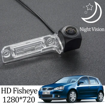 

Owtosin HD 1280*720 Fisheye Rear View Camera For Volkswagen VW golf MK5 2003 2004 2005 2006 2007 2008 Car Parking Accessories