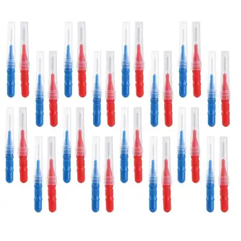 

100pcs Interdental Brushes Portable Toothpick Brush Floss Brush for Adults Women Men