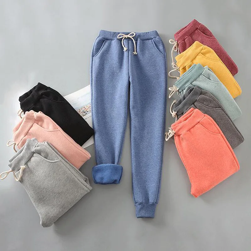 Women Pants Autumn Winter Warm Harem Pants Women Thick Velvet Sweatpants Female Loose Pants Winter Casual Trousers Plus size Women Pants Autumn Winter Warm Harem Pants Women Thick Velvet Sweatpants Female Loose Pants Winter Casual Trousers Plus size