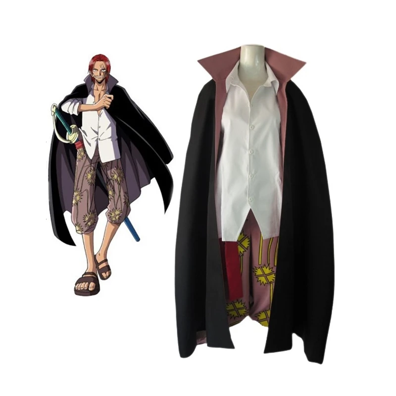 Shanks Anime One Piece Redhaired Two Years Ago Adult Cosplay Costume