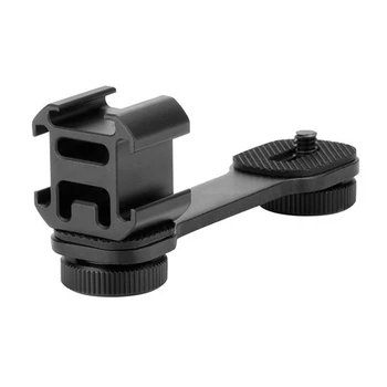 

For Zhiyun Smooth 4 Triple Hot Shoe Mount Adapter Mobile Phone Stabilizer Extension Bar