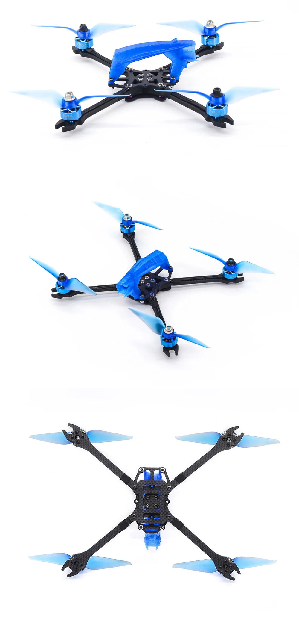 5inch FPV Frame Kit - Gyarados 230mm fpv frame 5inch toothpick T700 carbon fiber fpv racing drone frame kit for novice RC Racing Drone 13