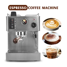 ITOP 1050W półautomatyczne kawiarka do Espresso maszyna do 3.5L ze stali nierdzewnej ekspres do kawy Latte włoski ekspres do kawy
