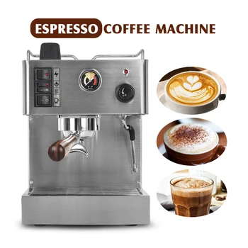 

ITOP 1050W Semi-automatic Espresso Coffee Maker Machine 3.5L Stainless Steel Coffee Machine Semi-commercial Italian Coffee Maker
