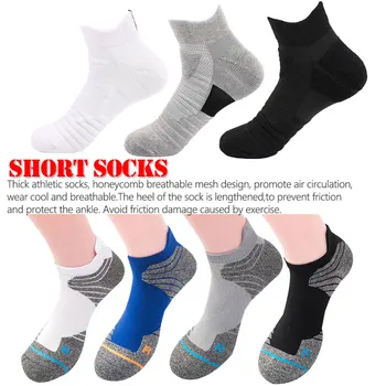 

Running Cotton Compression Short Socks Athletic Crew Socks Thick Sports Socks for Men Women Outdoor Sports Fitness