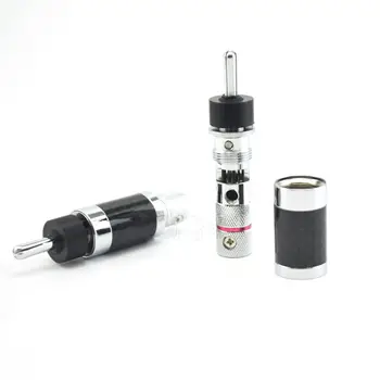 

CF202R Rhodium plated plug coaxial audio cable plug HIFI HI-END audio signal plug