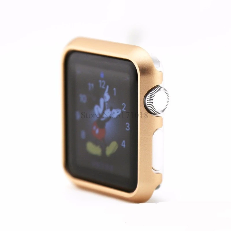 Металлический чехол из алюминиевого сплава для Apple Watch 38 мм 42 мм, защитный чехол для часов s, чехол для iWatch 4 5 40 мм 44 мм, бампер серии 3 2 1