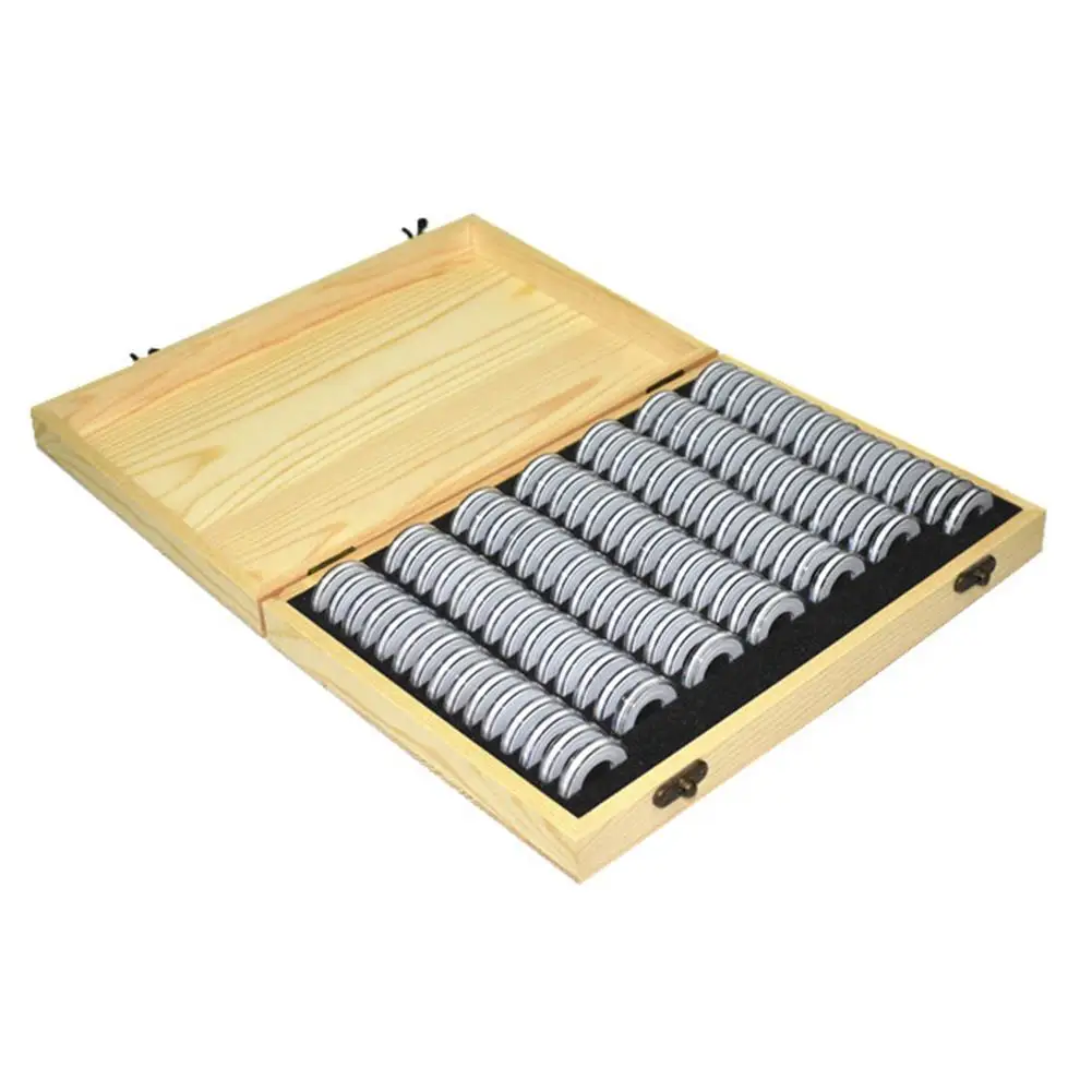 

100 Commemorative Coin Protection Container Coins Collection Home Wooden Storage Box Coin Display Case For 18/21/25/27/30mm