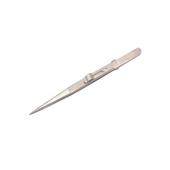 

Jewelry Tweezer Straight Curved Tip Lock Catch Tiny Diamond Stainless Steel Adjustable Jewelry Making Craft Tool For Jeweler