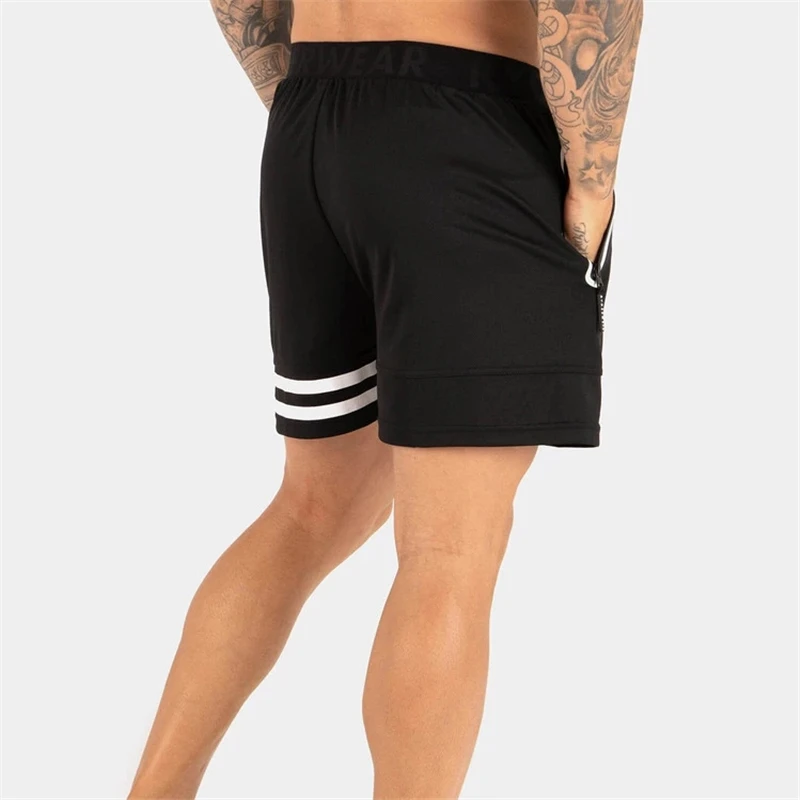2019 новые мужские шорты для бега повседневная одежда для фитнеса и бодибилдинга летние шорты с принтом Мужские льняные шорты masculino sport homme