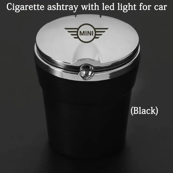 

Led Lights Car Ashtray With Creative Cover Personality Case Multi-function Interior Car Accessories For mini cooper r56 f56 r53
