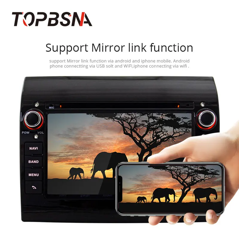 Sale TOPBSNA Android 9.0 Car Multimedia Player GPS For Fiat Ducato 2008-2015 CITROEN Jumper PEUGEOT Boxer 1 Din Car Radio Stereo WIFI 2