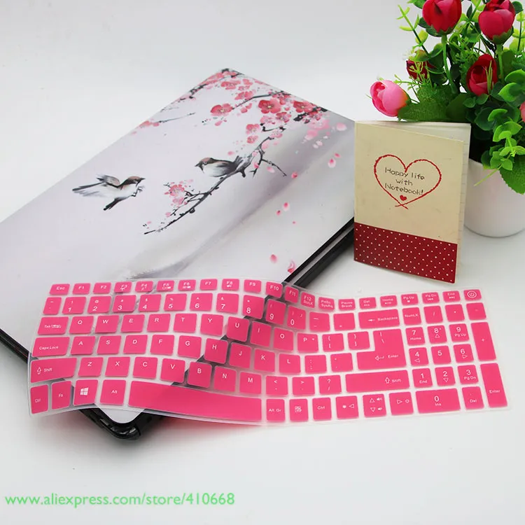 Pink 15,6 дюйма клавиатура крышка клавиатуры силиконовая для acer Aspire V3-574 V3-575 E5-573 E5-574 E5-772 E5-532 V15 V17 - Цвет: Pink