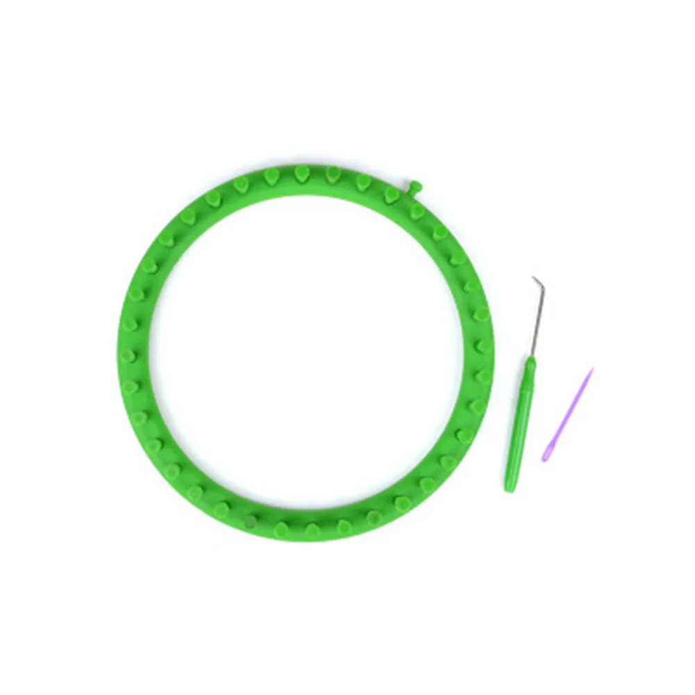 Швейный шов иглы шарф ремесло инструмент DIY дома круглый ручной круг Вязание станок PP носок круговой ручной работы - Цвет: Зеленый