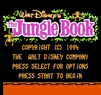 

Jungle Book 60 Pin Game Card Customized For 8 Bit 60pins Game Player