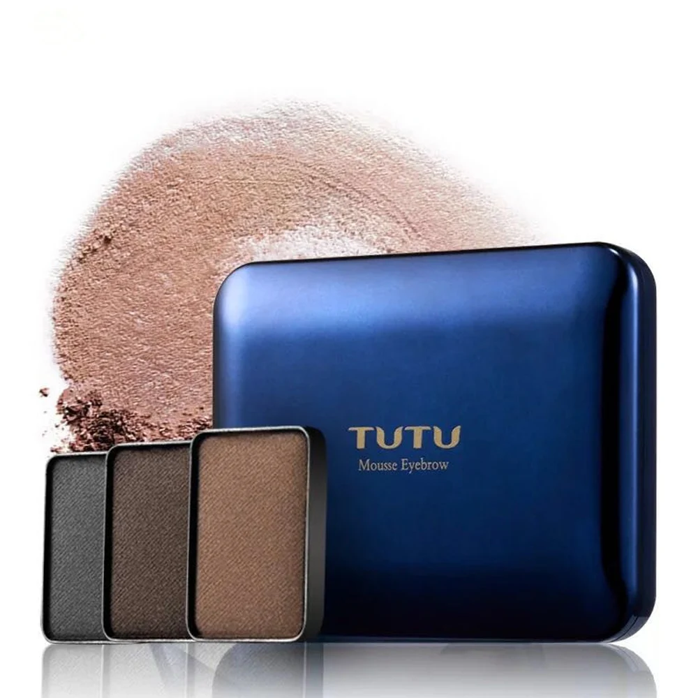 TUTU Mousse трехмерная пудра для бровей, комбинация теней для носа, трехцветная пудра, крем для бровей