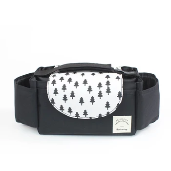 

Basket Pushchair Large Capacity Storage Bag Diaper Pocket Pram Buggy Cup Holders Convenient Multifunctional Baby Stroller