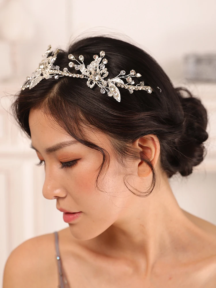 Elegant Rhinestone Daisy Bridal Headwear Wedding Hair Accessories