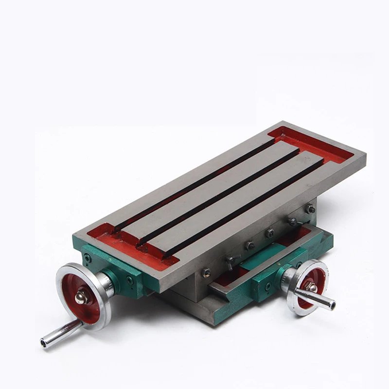 

350X140MM Precision Cross Slide Mini Drilling and Milling Machine Drag Plate Two-Way Moving Dovetail Manual Slide Table