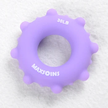 

Silicone Hand Grip Ring Strength Training Arm Forearm Trainer Solid Non-slip Hand Pow Exerciser Trainers Carpal Expander