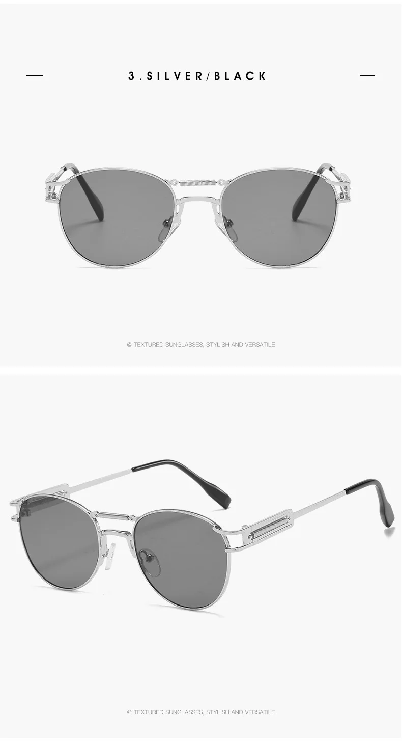 サングラス Round Sunglasses Amazon.com: XLUMIO Round Steampunk Sunglasses for Men Double