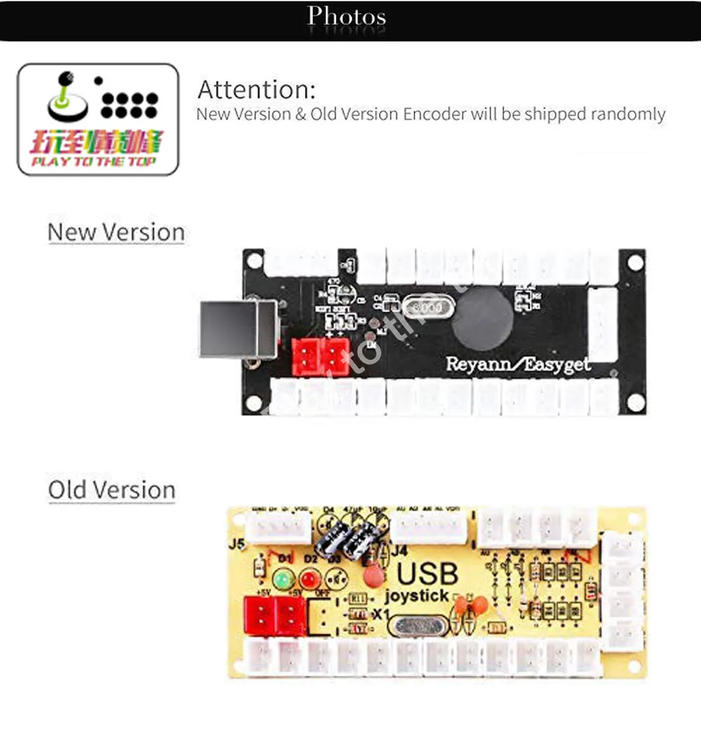 Нулевая задержка игровой USB энкодер ПК на джойстик для MAME Jamma и других ПК файтингов