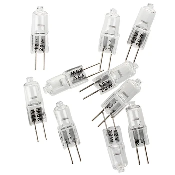 

10 x JC G4 12V 20W Clear Halogen Capsule Lamp Light Bulbs