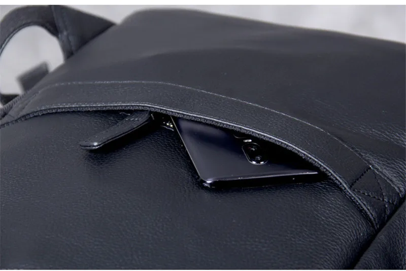 PNDME Простой повседневный мягкий мужской женский рюкзак из воловьей кожи высокого качества из натуральной кожи большой емкости для путешествий Черный рюкзак для ноутбука