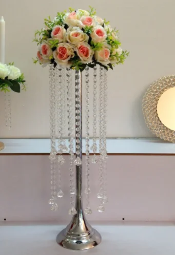 crystal wedding centerpiece cling table chandelier flower stand wedding supply senyu0912