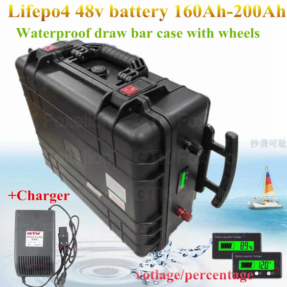 Аккумулятор lifepo4 48 в 160 Ач 180 В 200 ач солнечная батарея для 5000 Вт электрического