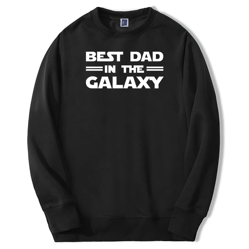 

Autumn Men Oversized Warm Best Dad In The Galaxy Funny Print Sweatshirt Oversized Warm Sportswear Mens Simple Clothes Gift Dad