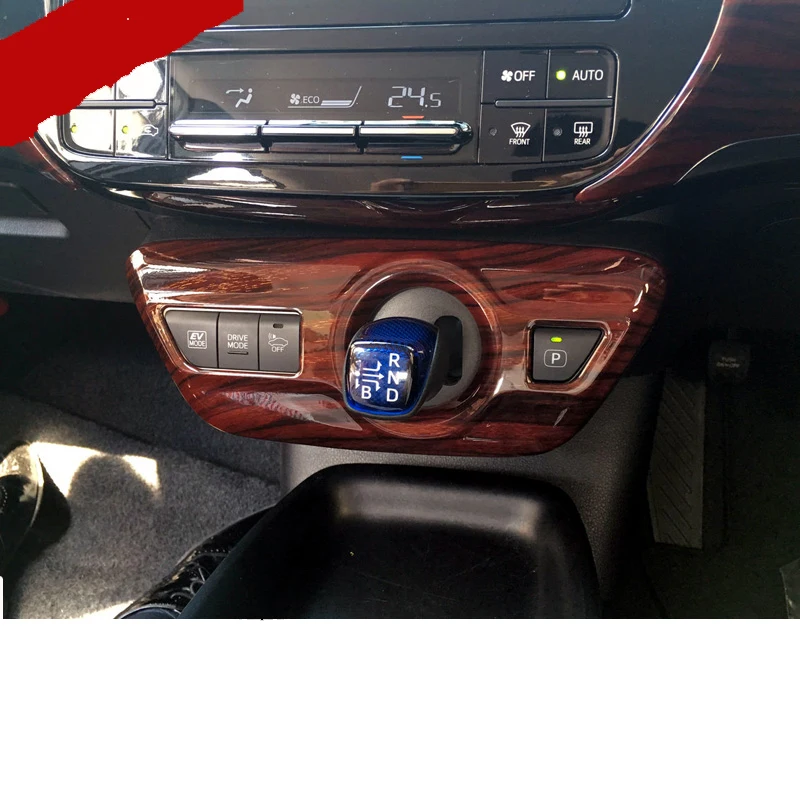 

lsrtw2017 abs car gear panel trims for toyota prius 2016 2017 2018 xw50 for right hand steering wheel car