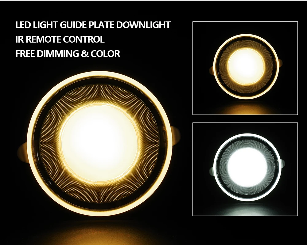 LUCKY LED Downlight Dimmable 220v 110V Round Led Spot 5W 7W RGB Led Recessed Ceiling Down Light for Room with IR Remote Control