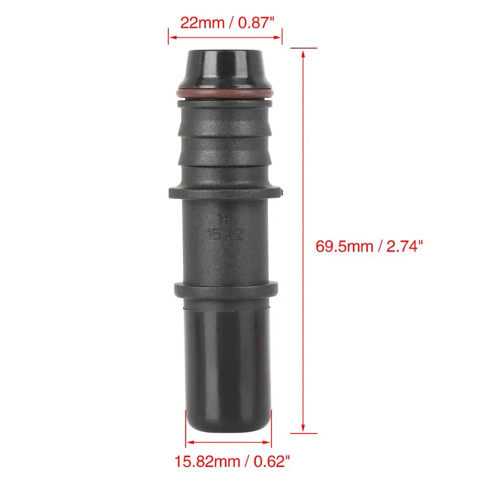 X AUTOHAUX 10pcs 9.49mm ID8 Car Fuel Line Hose Quick Release Male Connector X AUTOHAUX 10pcs 9.49mm ID8 Car Fuel Line Hose Quick Release Male Connector