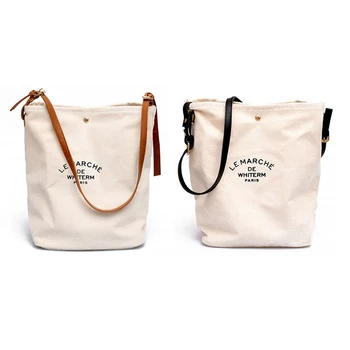 

2 Pcs Women Casual Handbags Shoulder Bags Environment Friendly Portable Letter Pattern Student Bags Shopping Bag Brown & Black