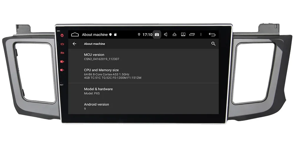 Klyde 10," ips 4G wifi Android 9,0 Восьмиядерный 4 Гб ОЗУ 64 Гб ПЗУ DSP BT автомобильный DVD мультимедийный плеер стерео для Toyota RAV4 2012