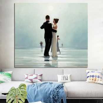 

OUCAG Dance Me To The End Of Love Painting Printed On Canvas Wall Art Pictures Graphic Home Decoration For Living Room Posters