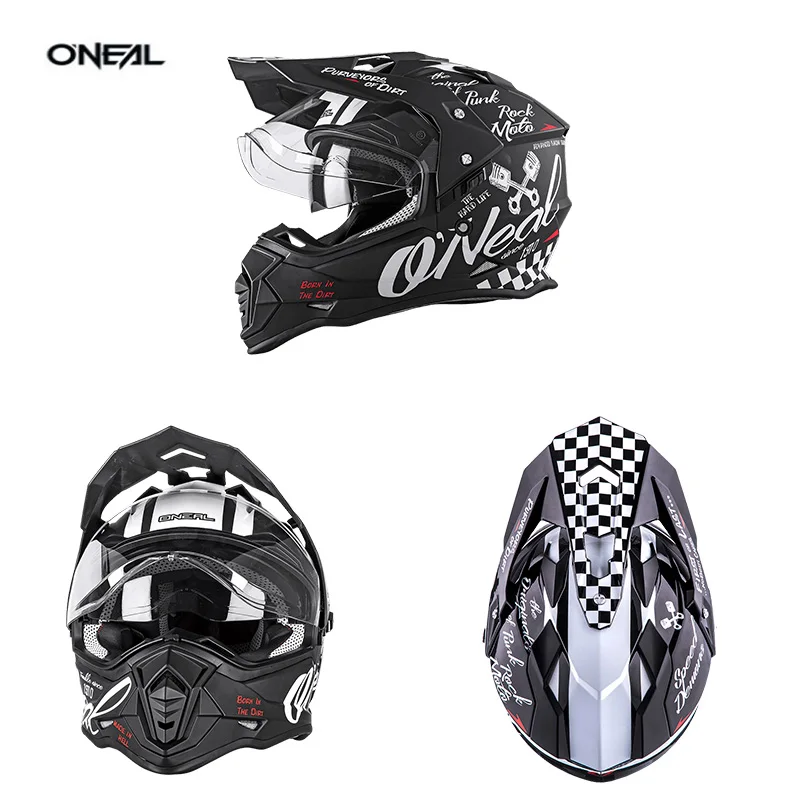 New Helmet Motorcycle 2022ONEAL SIERRA Safety Protector Off-road Motorcycle Helmet Adult Four Seasons Universal Riding Rally CRANK V.22 motorcycle protective jackets